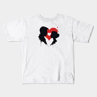 Forever Carried by the Red - Romantic Valentines Day Kids T-Shirt